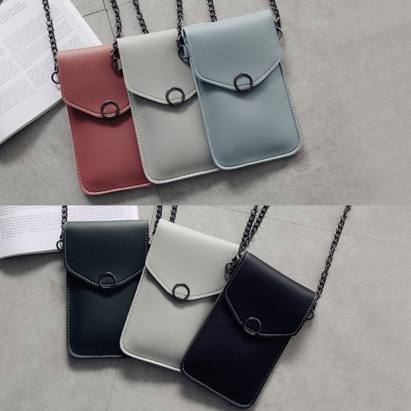 Mujeres 6.3 Pulgadas Pantalla Táctil Cadena Bolso Casual Para Teléfono Bolso Bandolera Bolso Bandolera