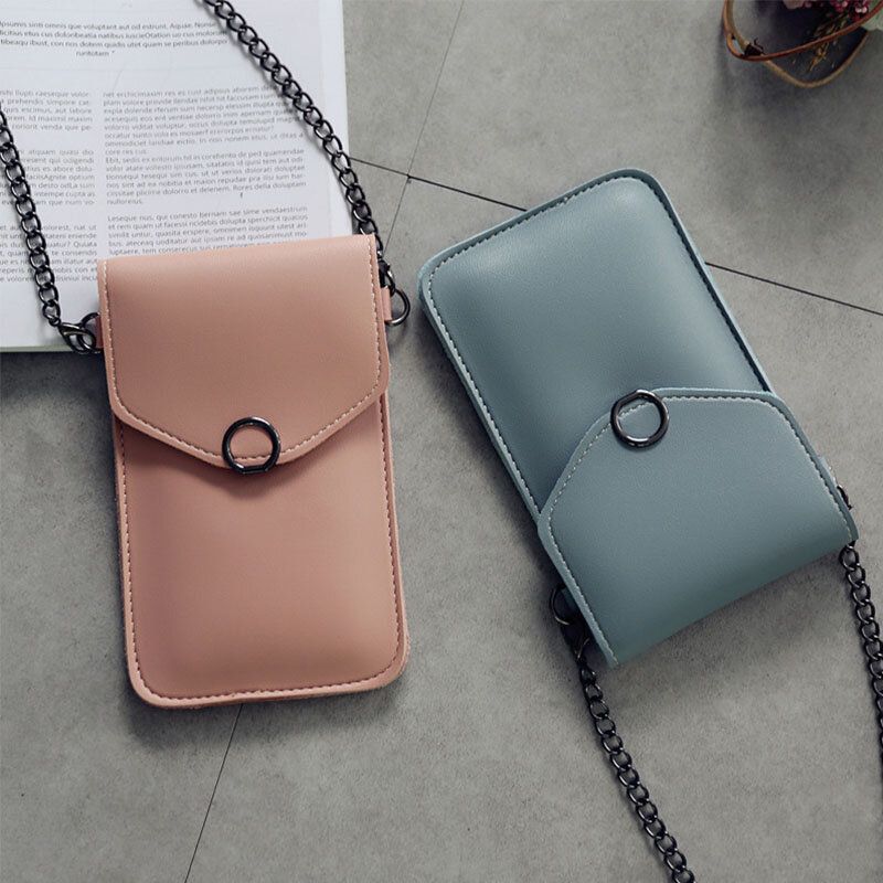 Mujeres 6.3 Pulgadas Pantalla Táctil Cadena Bolso Casual Para Teléfono Bolso Bandolera Bolso Bandolera