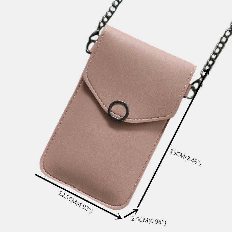 Mujeres 6.3 Pulgadas Pantalla Táctil Cadena Bolso Casual Para Teléfono Bolso Bandolera Bolso Bandolera