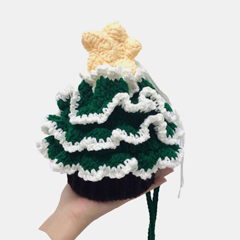 Mujeres Algodón Hecho A Mano Navidad Patrón Festivo Casual Bolso Bandolera Creativo Bolso Para Teléfono