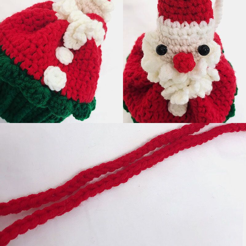 Mujeres Algodón Hecho A Mano Navidad Patrón Festivo Casual Bolso Bandolera Creativo Bolso Para Teléfono