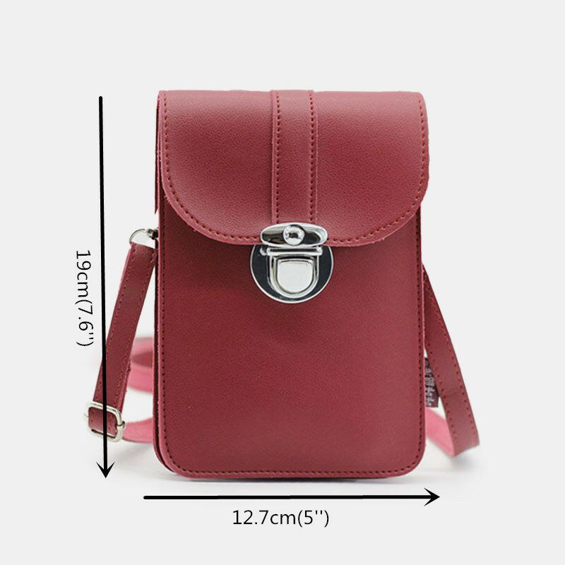 Mujeres Casual Patchwork 6.3 Pulgadas Bolsa De Teléfono Con Pantalla Táctil Bolso Bandolera