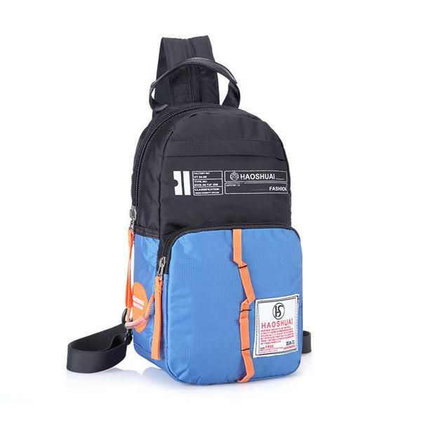 Mujeres Hombres Casual Nylon Deportes Bolsa De Pecho Al Aire Libre Bolsos De Hombro Mochila