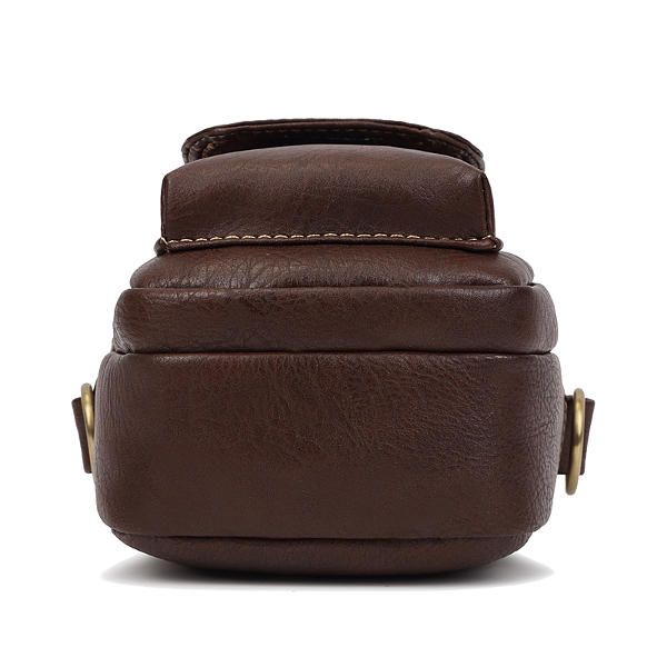 Mujeres Hombres Retro Bolsillo Frontal Con Cremallera Bolsos De Hombro Bolsos Cruzados Vintage Bolsos De Cintura Bolsos De Teléfono De 5.5 Pulgada