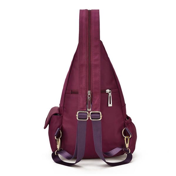 Mujeres Nylon Multifuncional Impermeable Crossbody Bolsa Mochila Viaje De Ocio Bolsa De Pecho Bolsa De Bebé