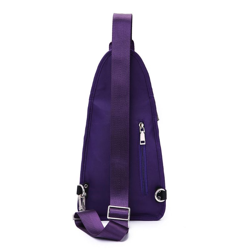 Mujeres Nylon Ocio Bolsa De Pecho Impermeable Bolso Bandolera Bolso Bandolera