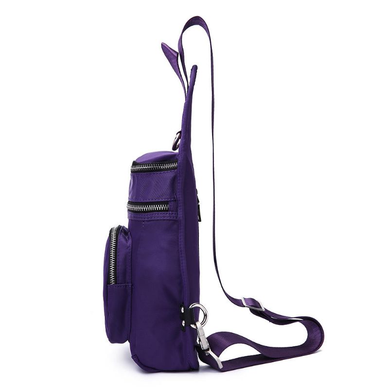 Mujeres Nylon Ocio Bolsa De Pecho Impermeable Bolso Bandolera Bolso Bandolera