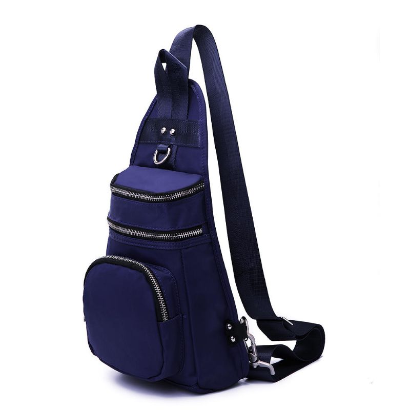 Mujeres Nylon Ocio Bolsa De Pecho Impermeable Bolso Bandolera Bolso Bandolera