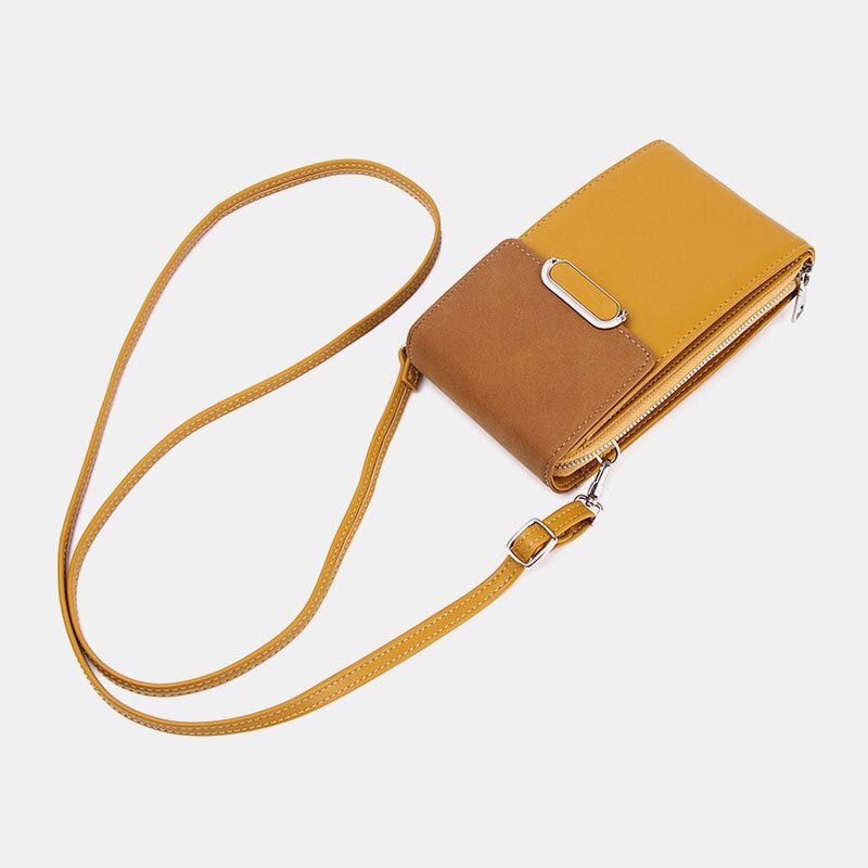 Mujeres Pu Cuero Multi-carry Fashion Casual Phone Bag Cross Body Bag