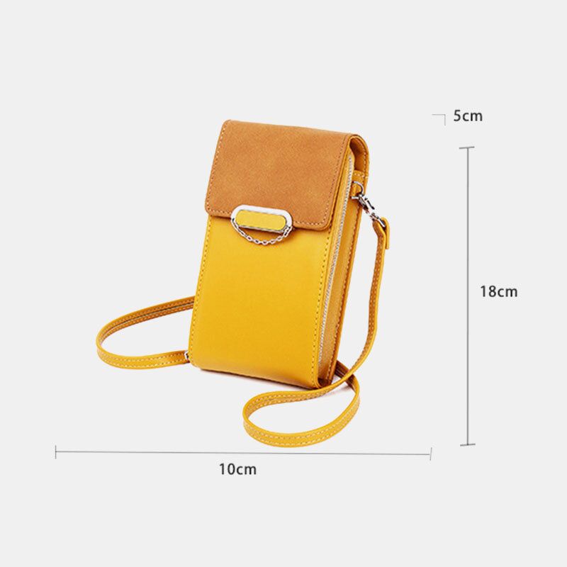 Mujeres Pu Cuero Multi-carry Fashion Casual Phone Bag Cross Body Bag