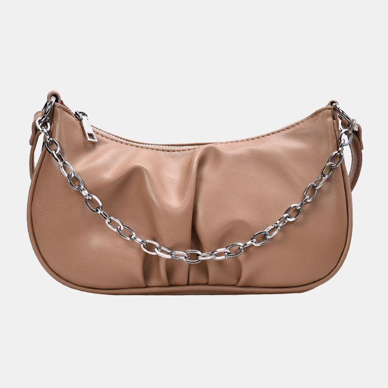 Mujeres Sólidas Cadenas De Moda Bolso Bandolera Bolso Bandolera