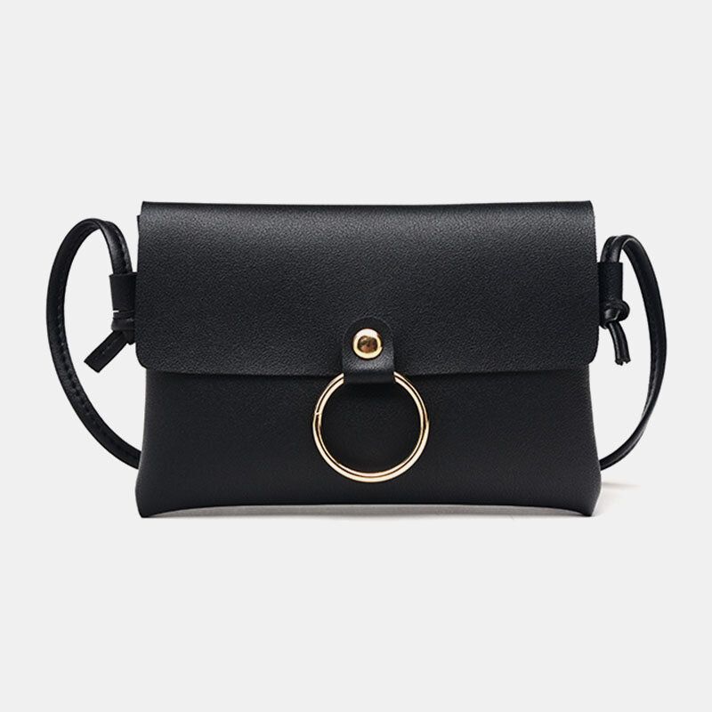 Mujeres Sólido Casual Pu Mini Bolso Pequeño Para Teléfono Bolso Bandolera Bolso Bandolera