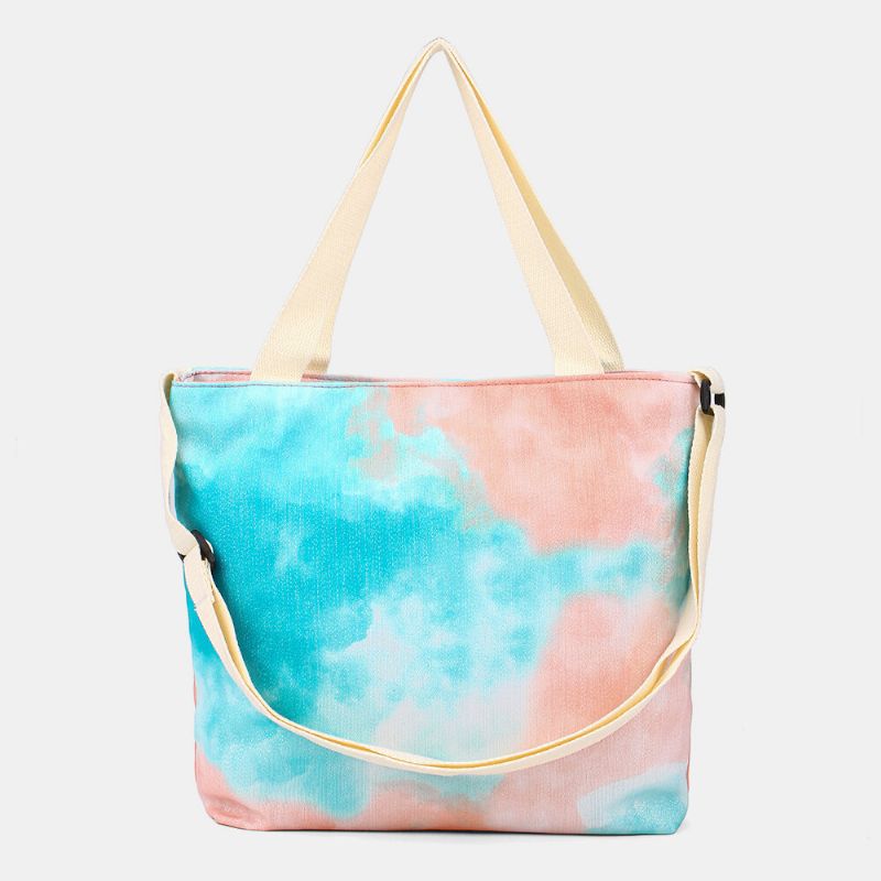 Mujeres Tie-dye Ombre Bolso De Gran Capacidad Bolso Bandolera Bolso Bandolera