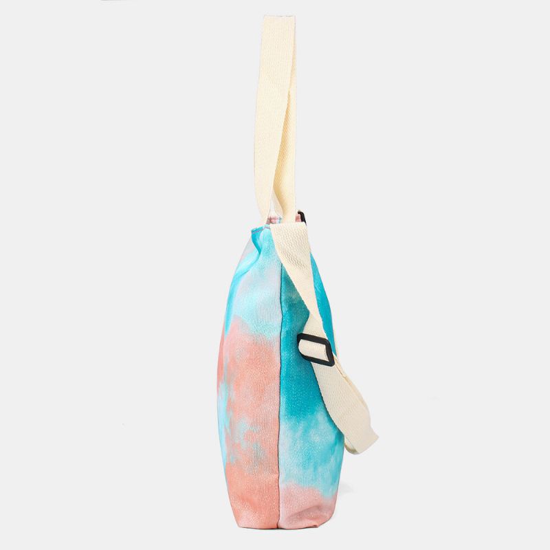 Mujeres Tie-dye Ombre Bolso De Gran Capacidad Bolso Bandolera Bolso Bandolera