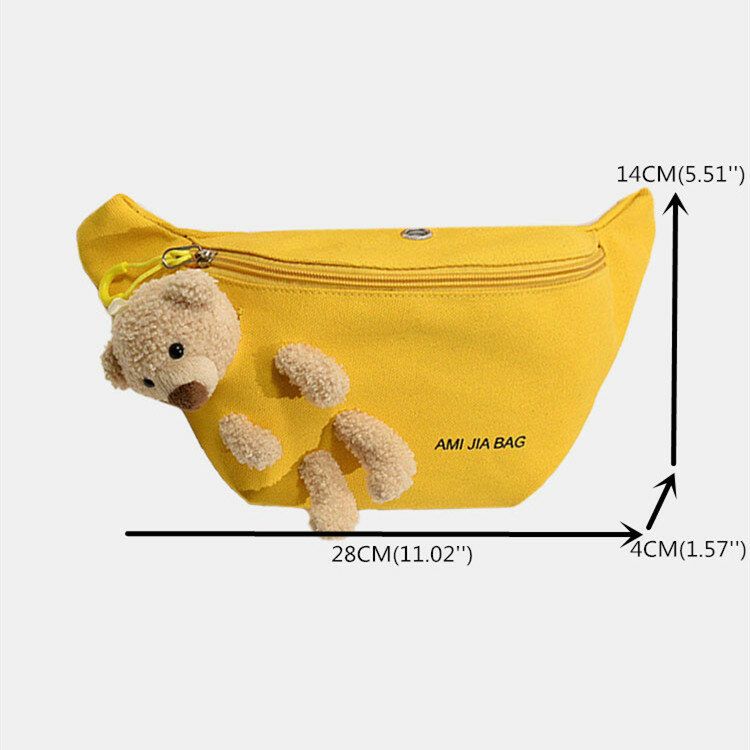 Muñeca De Oso Para Mujer Auricular Sólido Bolso Bandolera Lindo Bolso Bandolera Bolso Bandolera