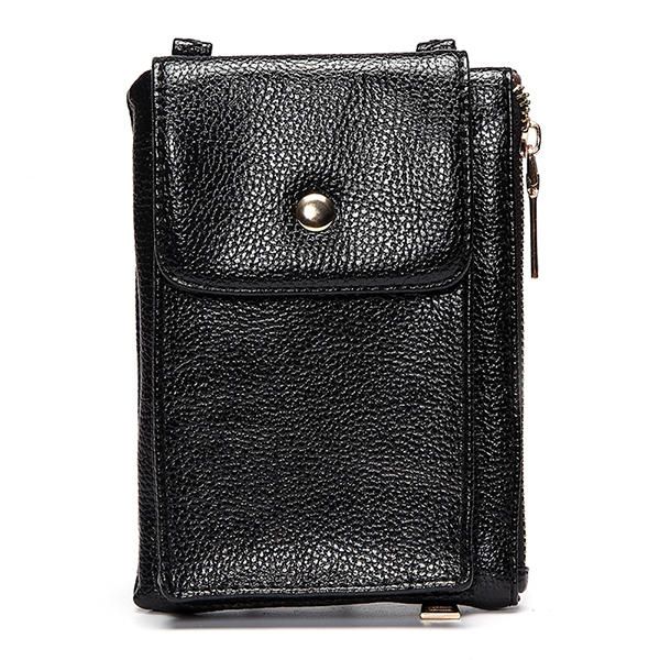 Pu Hasp Shoulder Bags Mini Crossbody Bags 6.0 Pulgada Soporte Para Caja De Teléfono Para Iphone Samsung Huawei