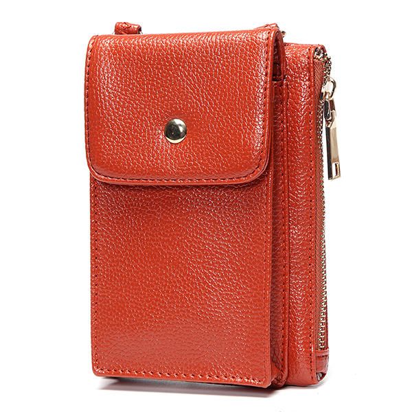 Pu Hasp Shoulder Bags Mini Crossbody Bags 6.0 Pulgada Soporte Para Caja De Teléfono Para Iphone Samsung Huawei