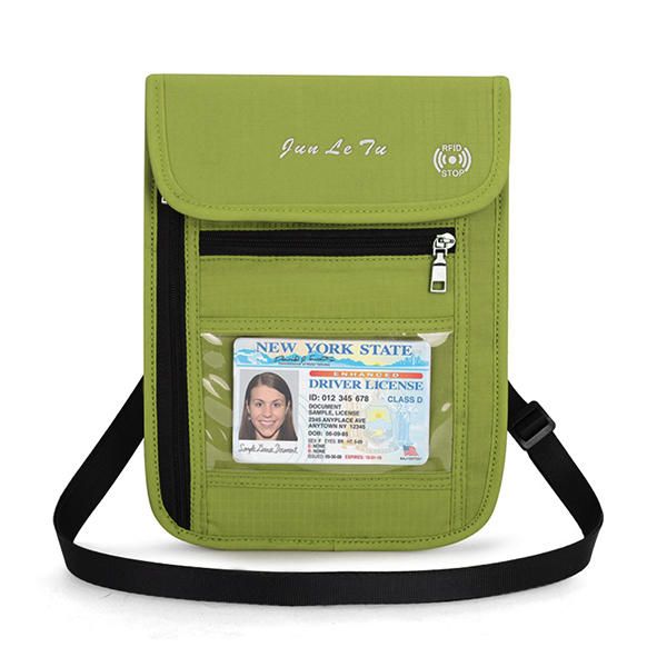 Rfid Bloqueo De Pasaporte De Viaje Titular De La Bolsa Para El Cuello Cartera Bolso De La Cintura Para Las Mujeres