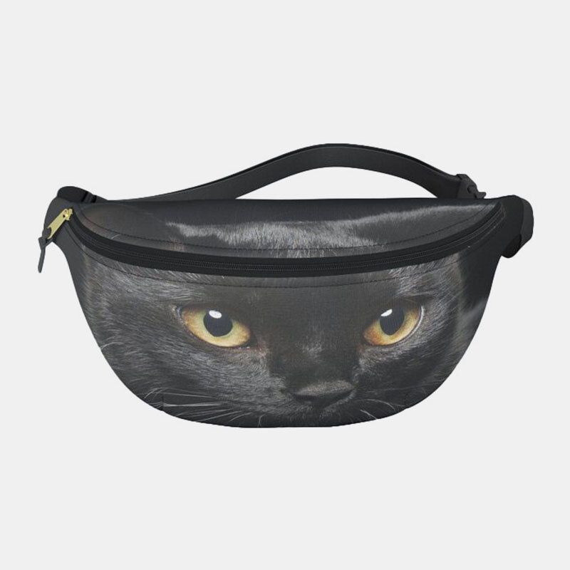 Unisex Gato Elegante Bolsa De Cintura Deportiva Bolsa De Pecho Bolsa De Honda