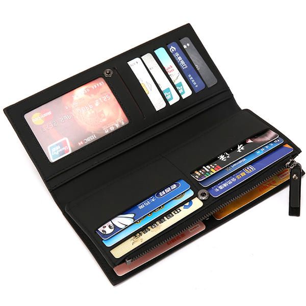 26 Ranuras Para Tarjetas Secretaria Billetera Business Cool Wallet Monedero Largo Para Hombres