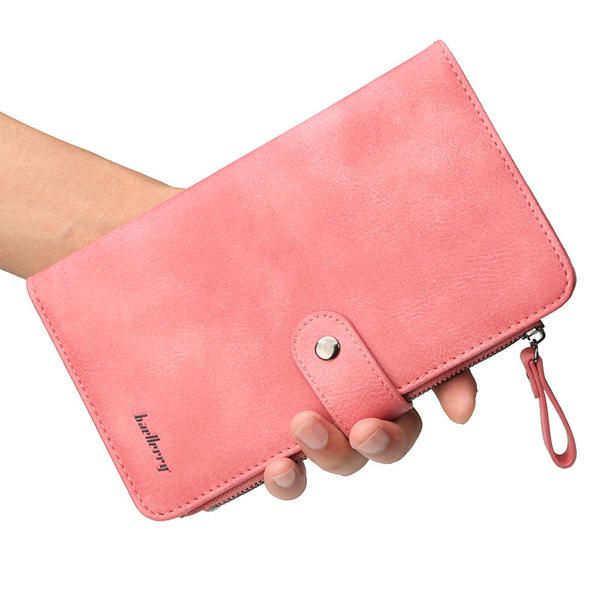 Baellerry Mujeres 9 Ranuras Para Tarjetas Cartera Larga Bolsa Para Teléfono