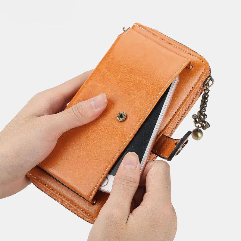 Bolso De Mano De Moda Para Mujer Bolso De Teléfono Cartera Con Cremallera