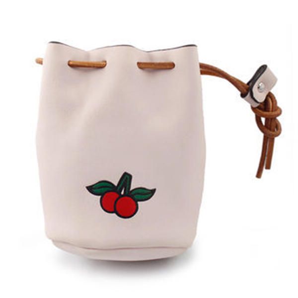 Bolso De Monedas Con Estampado De Frutas De Cuero Pu Para Mujer