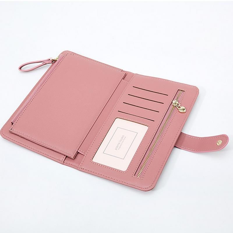 Bolso Para Teléfono Con Pantalla Táctil De Pu Para Mujer Bolso Para Monedas Cluth Wallet