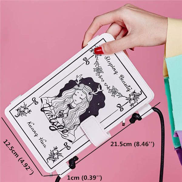 Bolsos De Hombro Con Castillo De Dibujos Animados Para Mujeres Billetera Larga Y Bonita Para Niñas Caja De Teléfono De 5.5 Pulgada Para Iphone Samsung Huawei