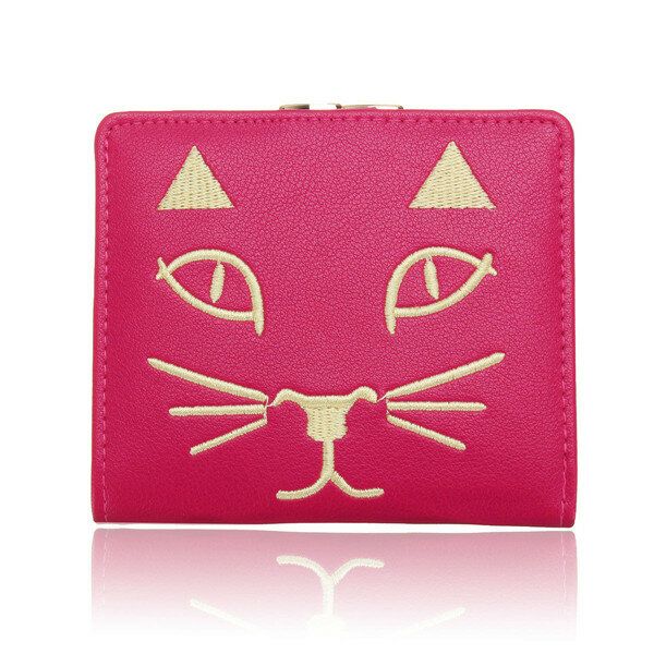 Cartera Corta Con Gato Lindo Para Mujer Monedero Con Cierre De Animal Encantador Para Mujer Tarjetero Bolsos Para Monedas