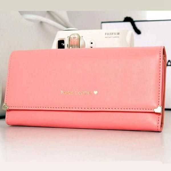 Cartera De Cuero Mate De Embrague Para Mujer Bolso De Mano Con Tarjetero Para Mujer