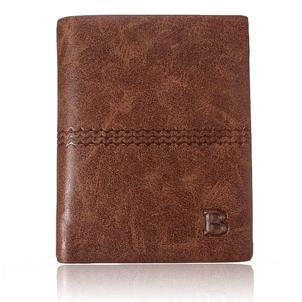 Cartera Vertical Para Hombre Monederos Masculinos Estuche Para Tarjetas De Identificación Suave