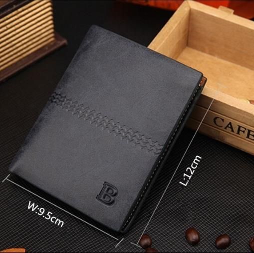 Cartera Vertical Para Hombre Monederos Masculinos Estuche Para Tarjetas De Identificación Suave