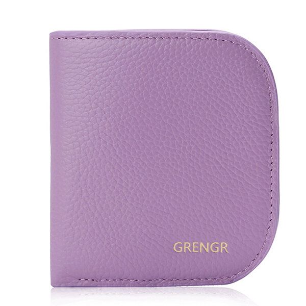 Monedero Lindo Mini Billetera De Cuero Genuino Para Mujer Con 6 Ranuras Para Tarjetas