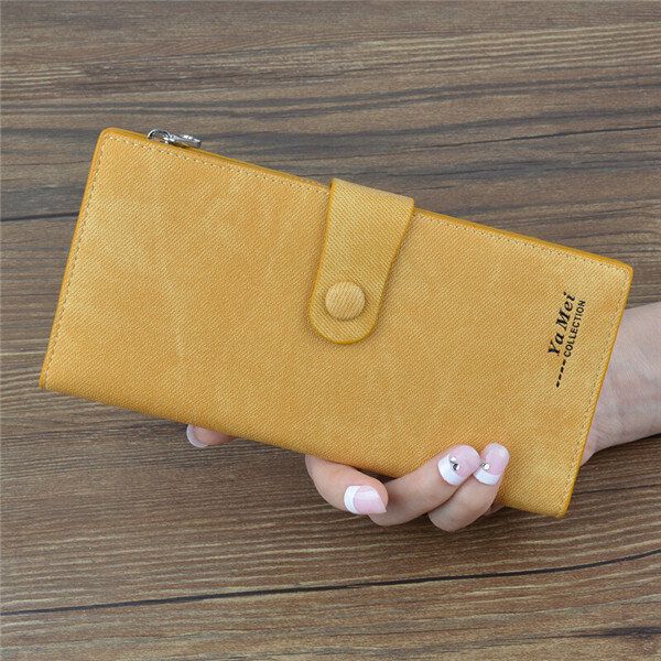 Mujeres Denim Long Wallet Hasp Purse 10 Tarjetero 5.5 Pulgada Bolsas De Teléfono Para Iphone Huawei