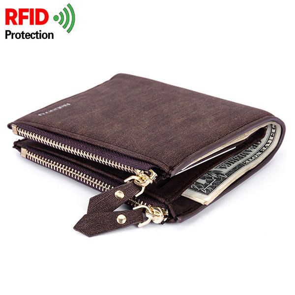 Rfid Bloqueo Billetera Segura Bolsa Protectora Para Monedas