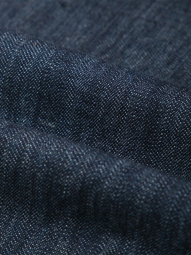 Jeans Casuales Con Cordón De Múltiples Bolsillos Para Hombre