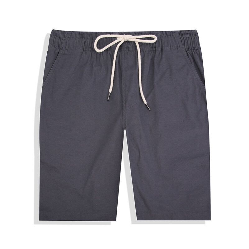 Monos De Verano Para Hombre Pantalones Cortos De Algodón Casuales De Cinco Puntos Elásticos