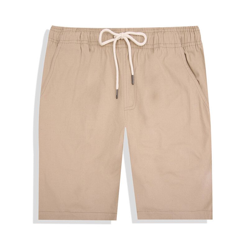 Monos De Verano Para Hombre Pantalones Cortos De Algodón Casuales De Cinco Puntos Elásticos