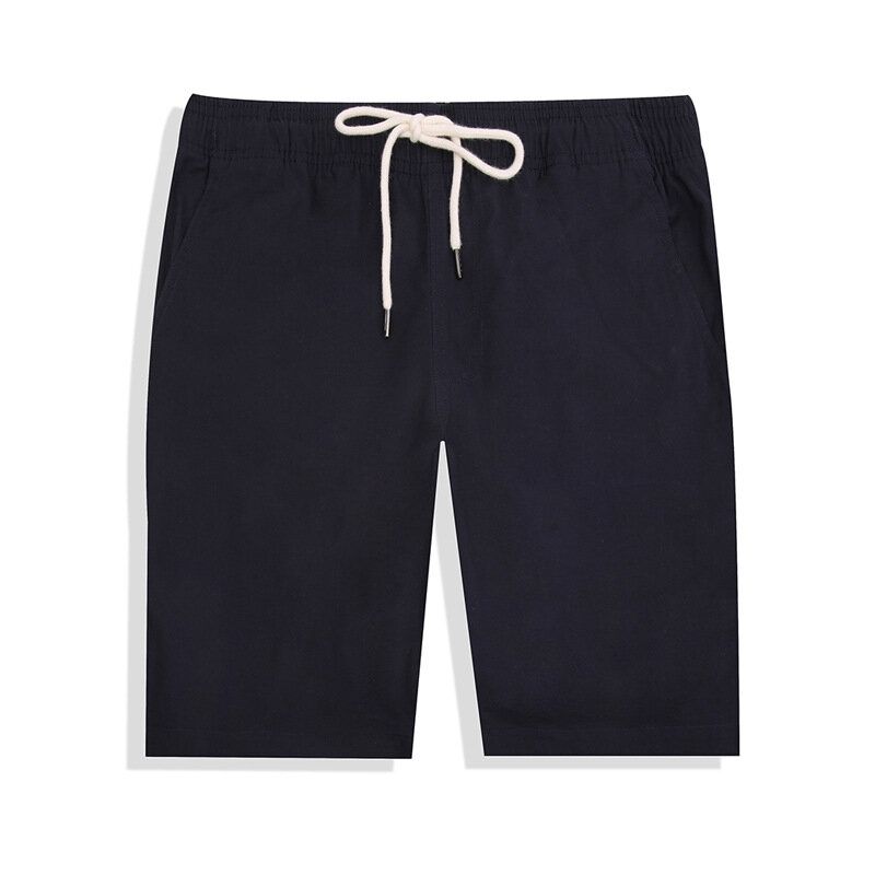 Monos De Verano Para Hombre Pantalones Cortos De Algodón Casuales De Cinco Puntos Elásticos