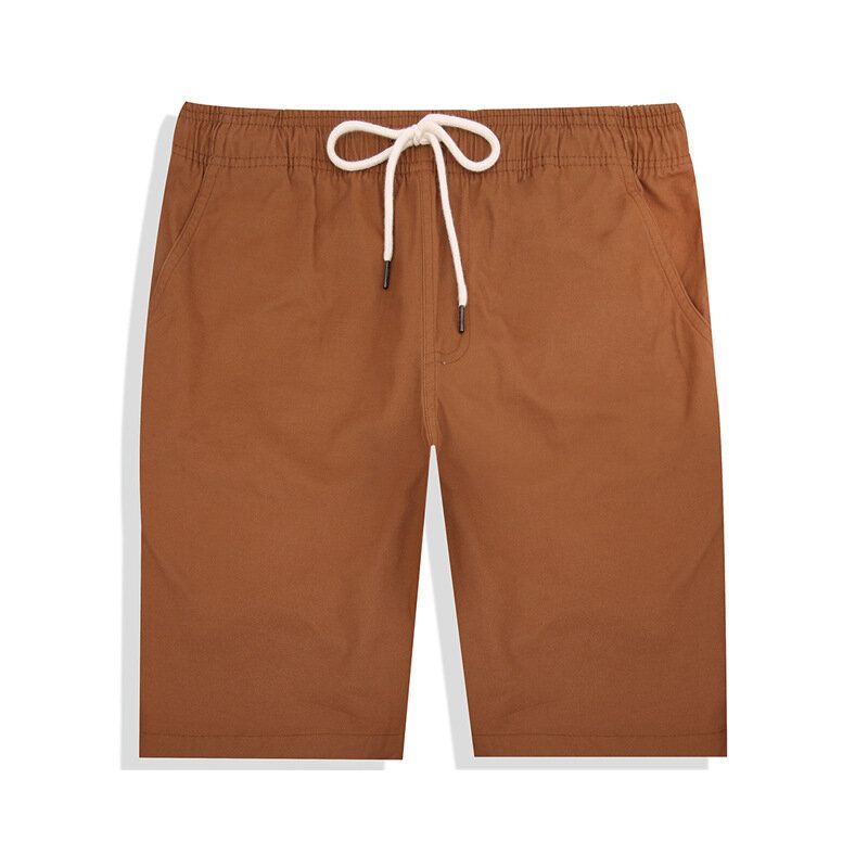 Monos De Verano Para Hombre Pantalones Cortos De Algodón Casuales De Cinco Puntos Elásticos