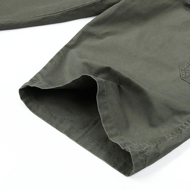 Pantalones Cargo De Longitud De Pantorrilla De Ocio De Color Puro Para Hombre De Gran Tamaño