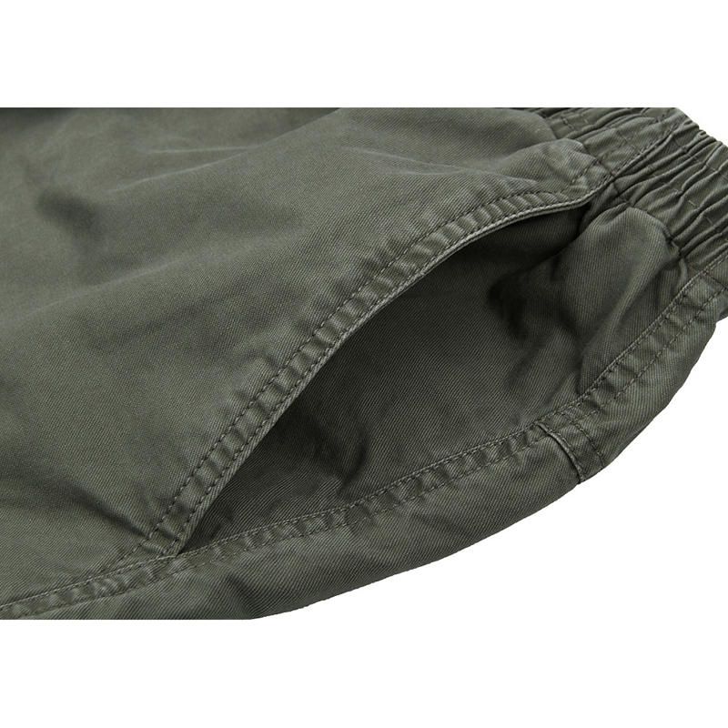 Pantalones Cargo De Longitud De Pantorrilla De Ocio De Color Puro Para Hombre De Gran Tamaño