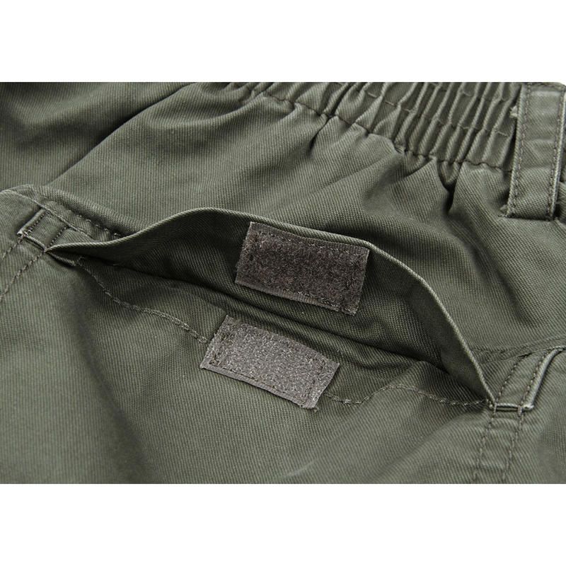 Pantalones Cargo De Longitud De Pantorrilla De Ocio De Color Puro Para Hombre De Gran Tamaño