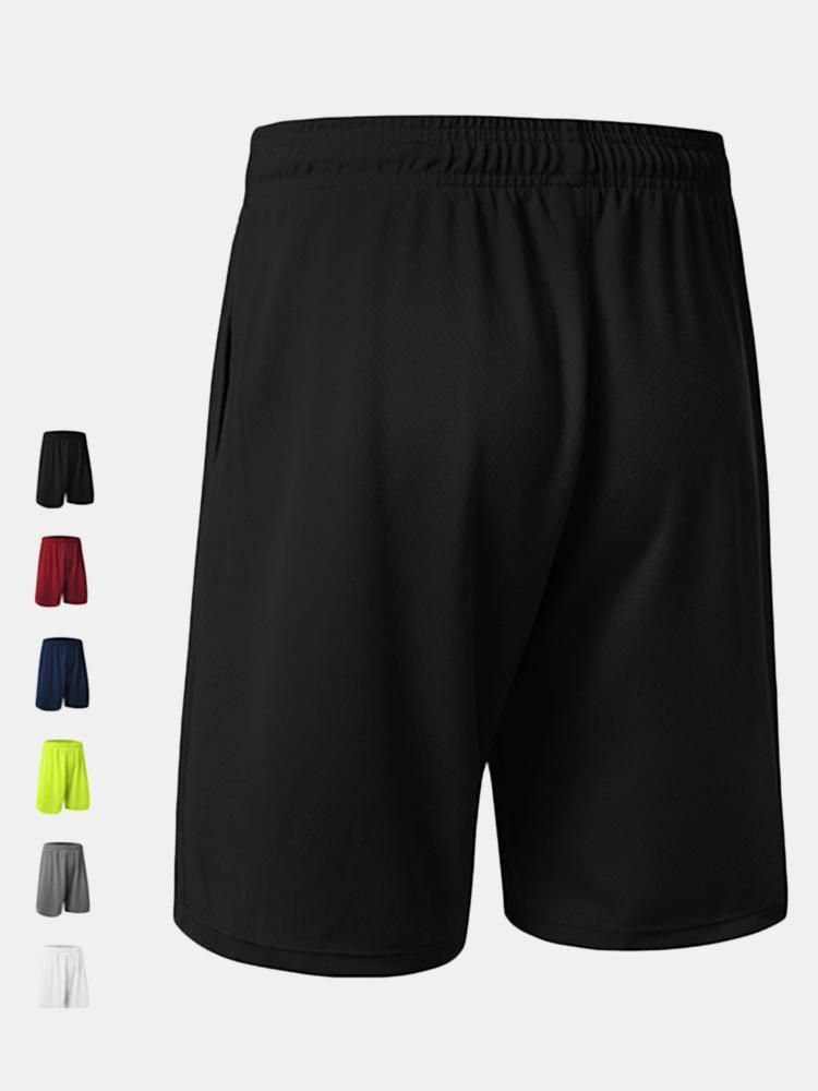 Pantalones Cortos De Baloncesto Para Correr Sueltos Y Transpirables Pantalones Deportivos Hasta La Rodilla De Secado Rápido Para Hombres