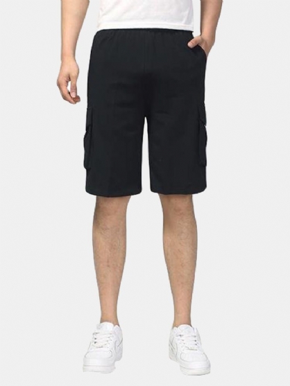 Pantalones Cortos De Carga Con Múltiples Bolsillos Deportivos De Playa Para Hombre Monos Pantalones Cortos De Color Sólido De Gimnasio De Verano Informal