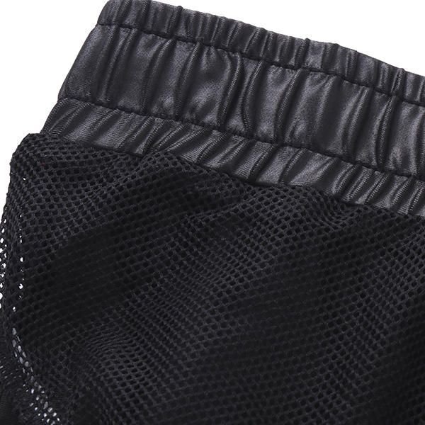 Pantalones Cortos Casuales Con Cordón De Cintura Elástica De Cuero Para Hombre Pantalones Cortos Casuales Deportivos Para Correr