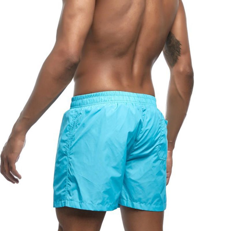 Pantalones Cortos Casuales Finos De Verano De Color Sólido Para Hombre