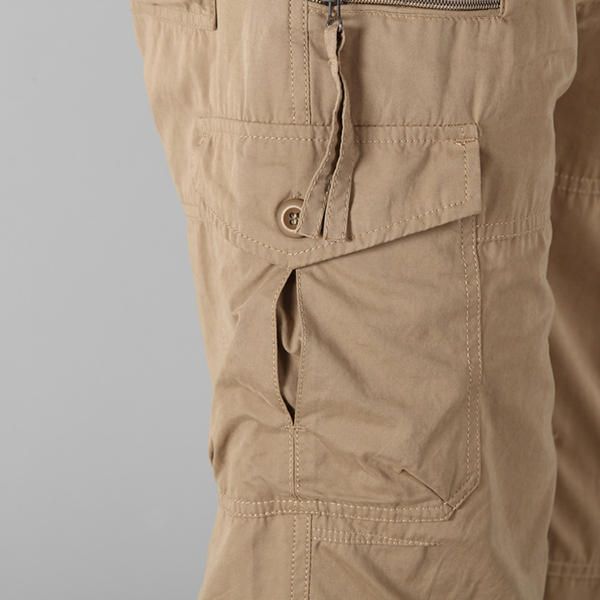 Pantalones Cortos Casuales Hasta La Rodilla Para Hombre Pantalones Cortos De Algodón Al Aire Libre Sueltos De Verano