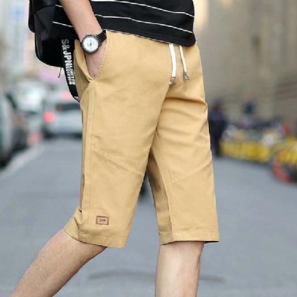 Pantalones Cortos De Cinco Pantalones De Gran Tamaño Para La Temporada De Los Hombres Pantalones Cortos Para Jóvenes De Los Hombres Pantalones Cortos Casuales Delgados Sueltos Para Hombres